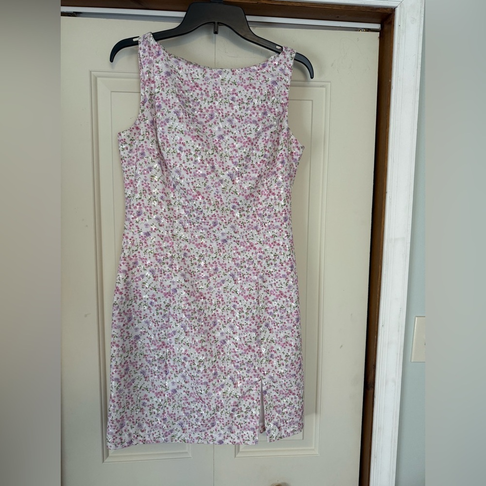 VINTAGE Alyn Paige Pink Floral Dress